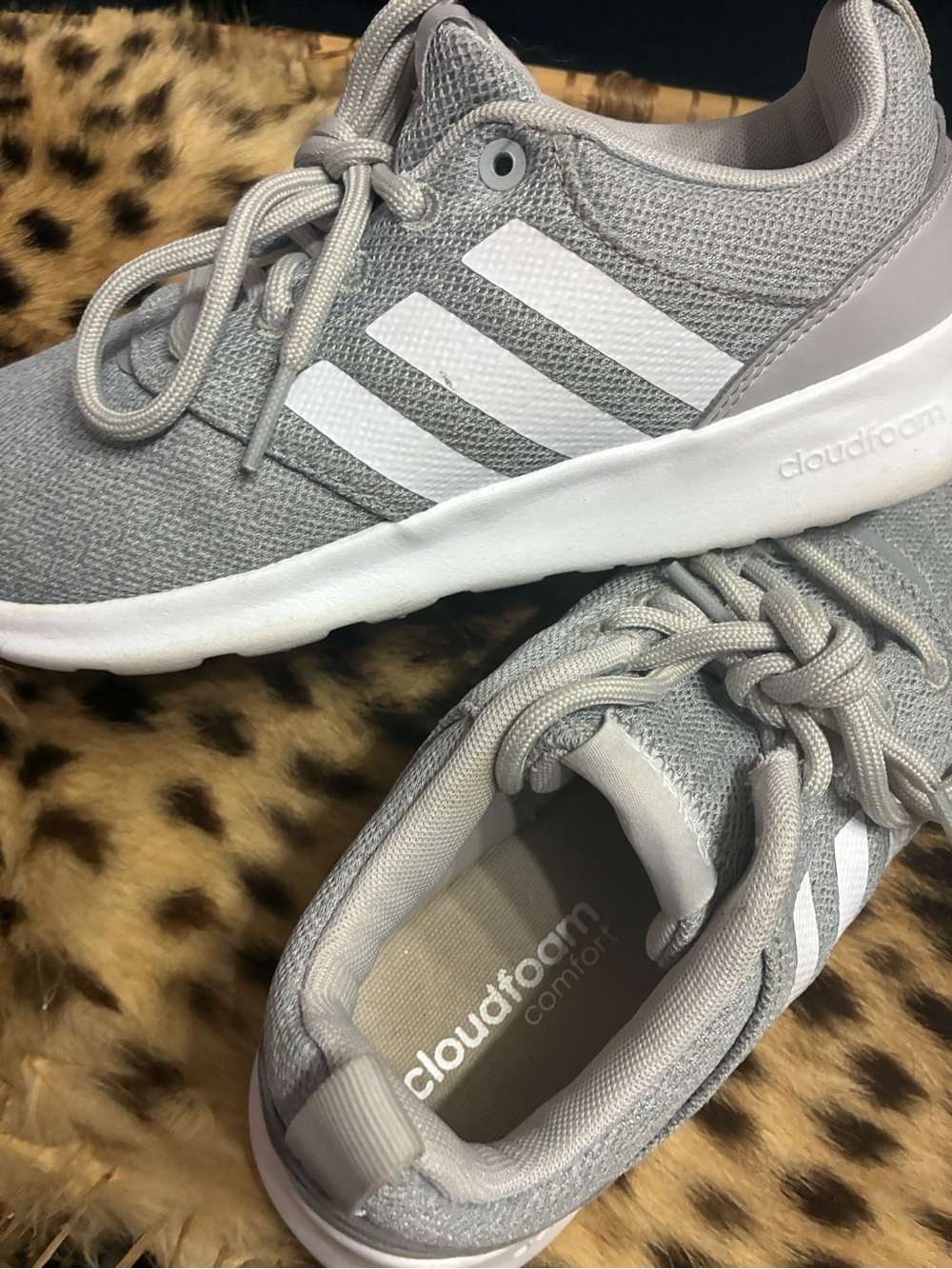 adidas Light Grey Foam Comfort Casual Sneakers